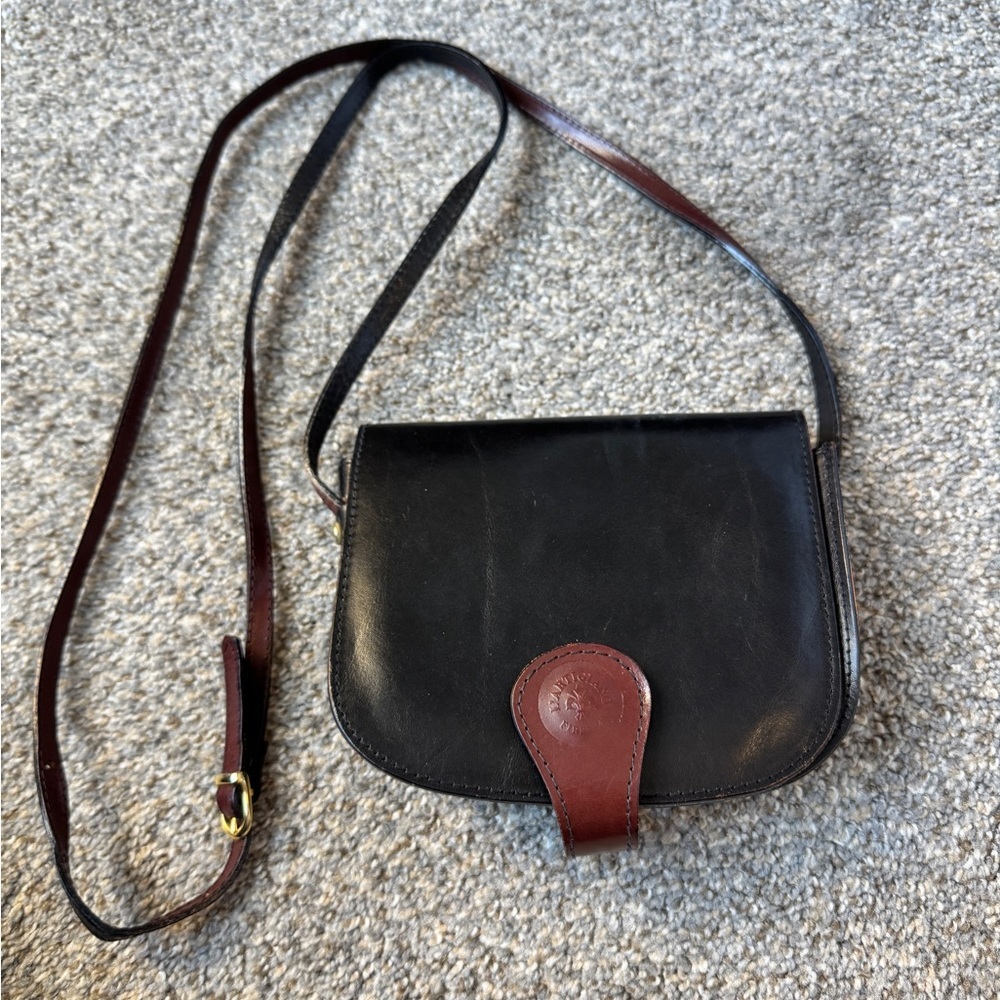 Chic Black and Brown Crossbody Bag